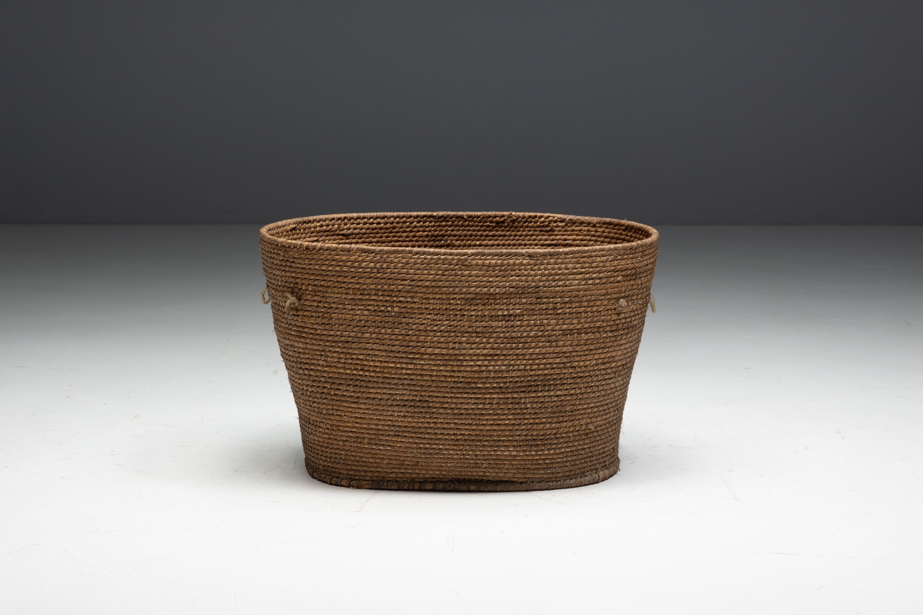 Primitive Folk Art Basket, France - 20th Century