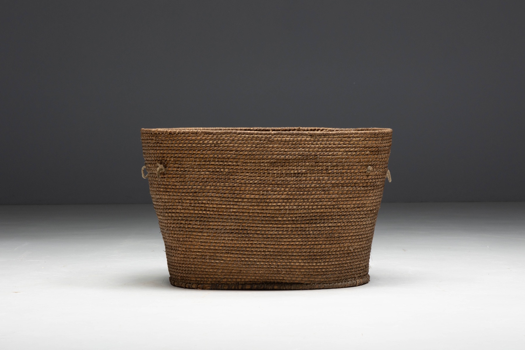 Primitive Folk Art Basket, France - 20th Century