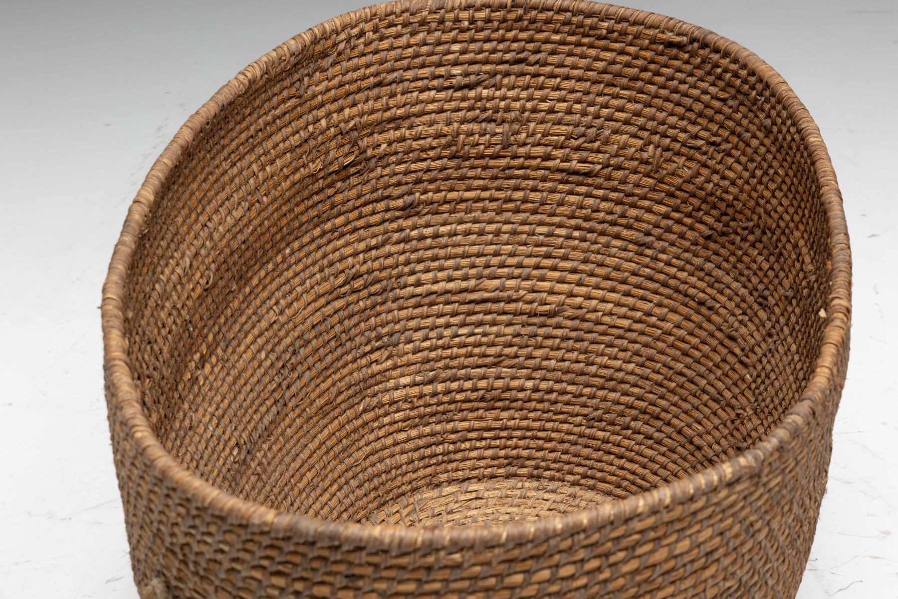 Primitive Folk Art Basket, France - 20th Century
