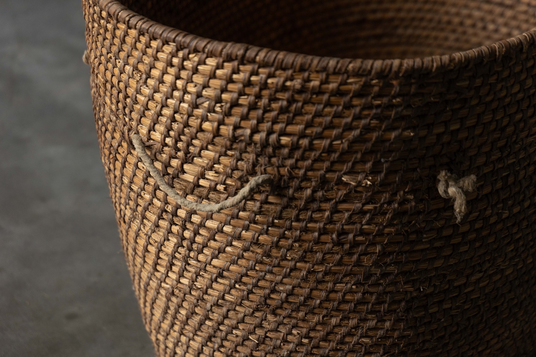 Primitive Folk Art Basket, France - 20th Century