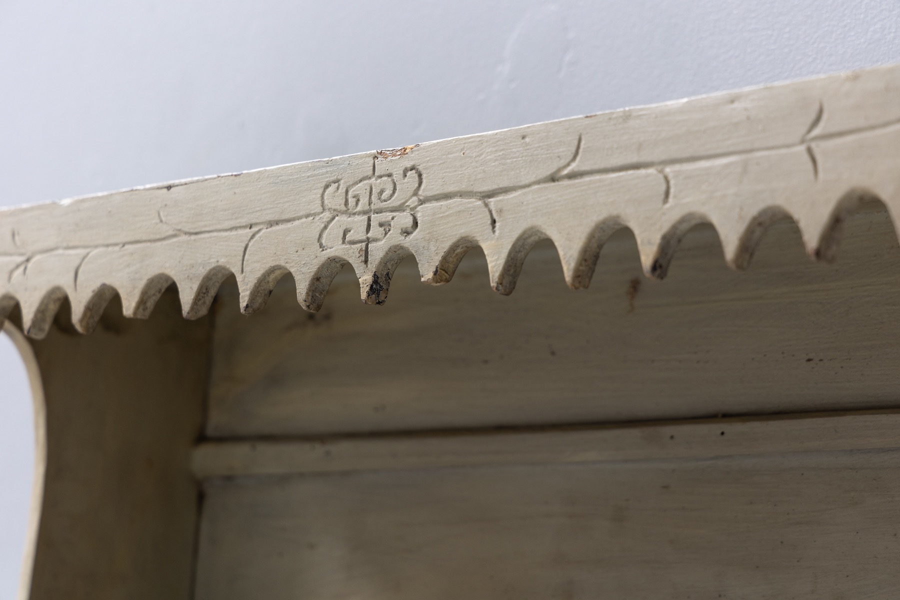 Primitive Folk Art Wall Shelf - 19th Century