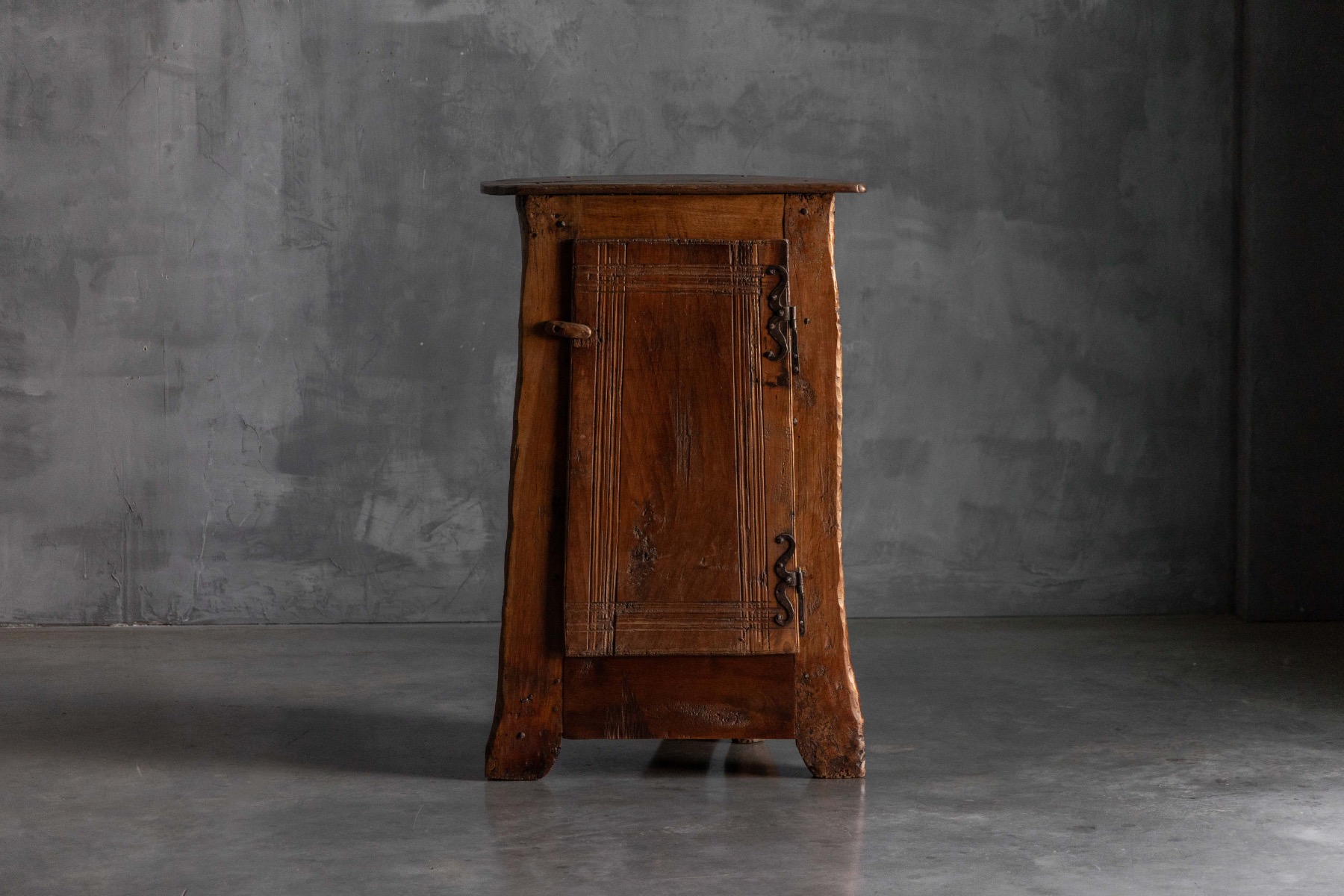 Hand-Carved Vernacular Cabinet - circa 1900