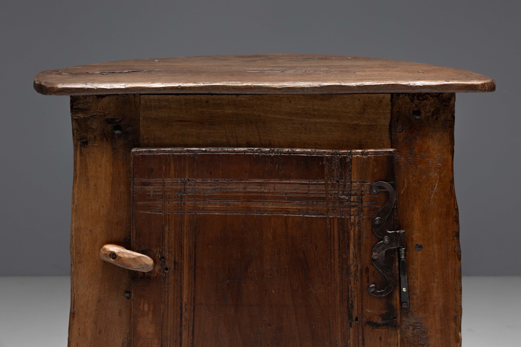 Hand-Carved Vernacular Cabinet - circa 1900