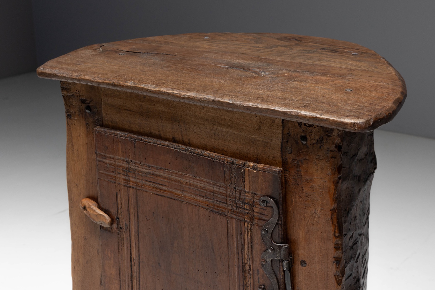 Hand-Carved Vernacular Cabinet - circa 1900