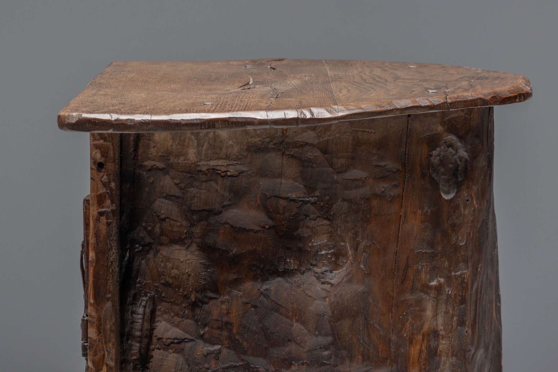 Hand-Carved Vernacular Cabinet - circa 1900