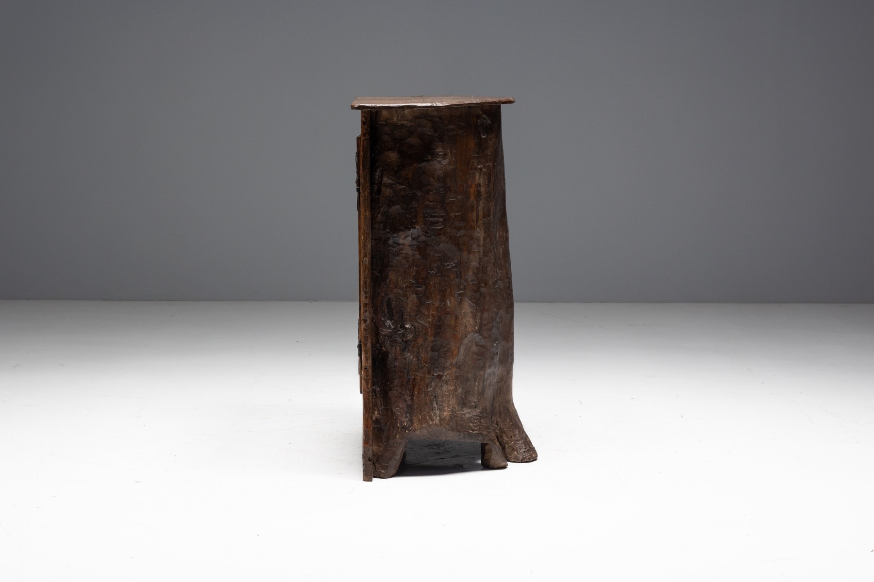 Hand-Carved Vernacular Cabinet - circa 1900