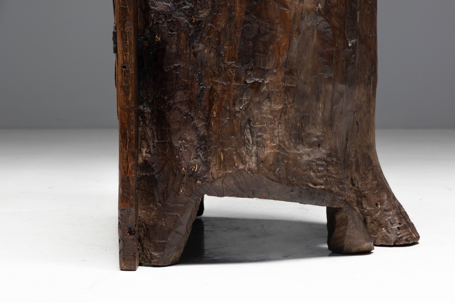 Hand-Carved Vernacular Cabinet - circa 1900