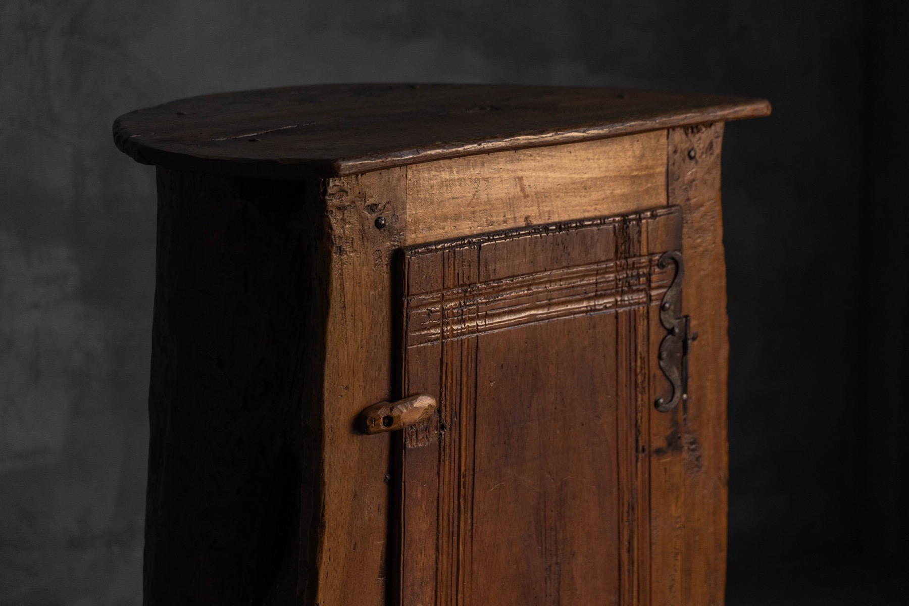 Hand-Carved Vernacular Cabinet - circa 1900