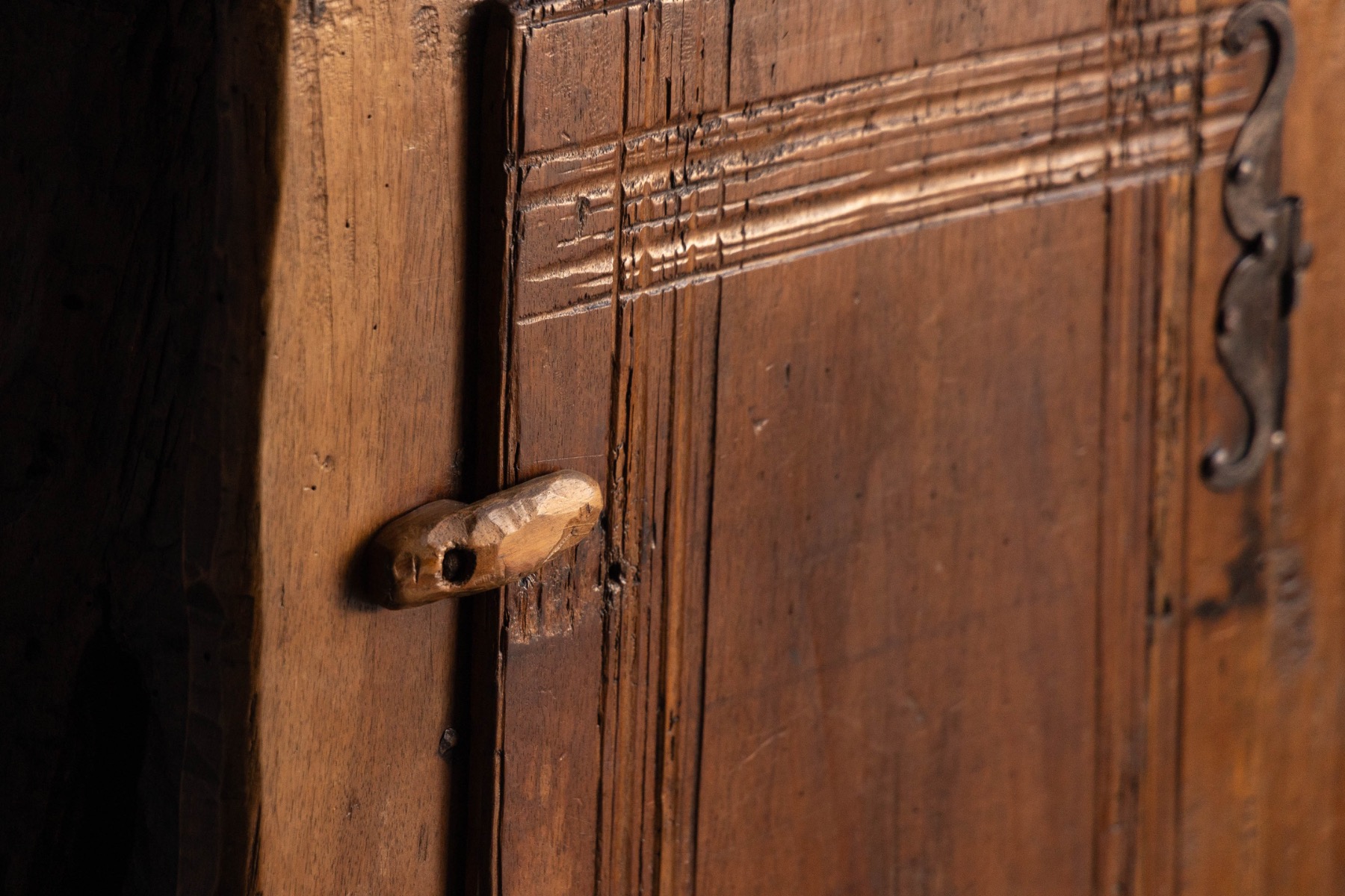 Hand-Carved Vernacular Cabinet - circa 1900