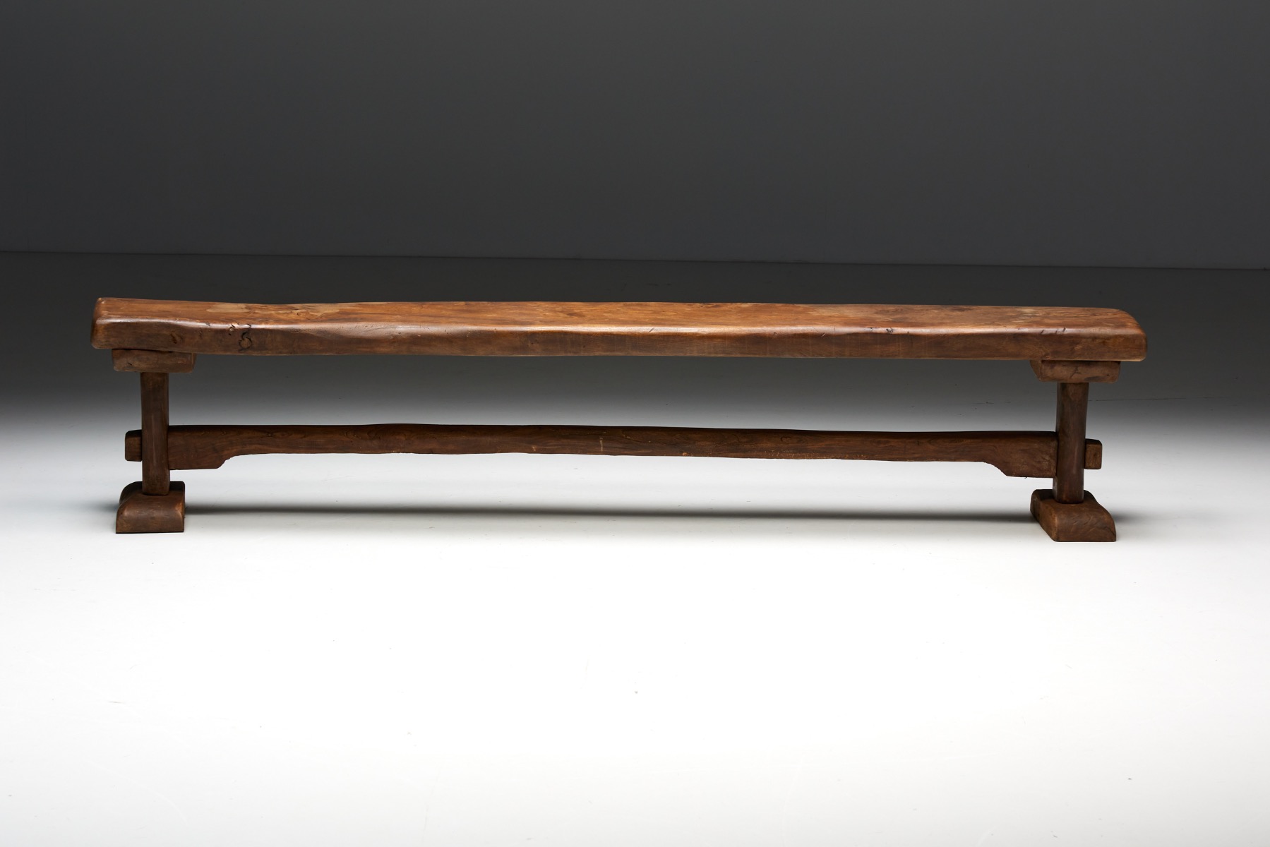 Primitive Wooden Bench - 1940s