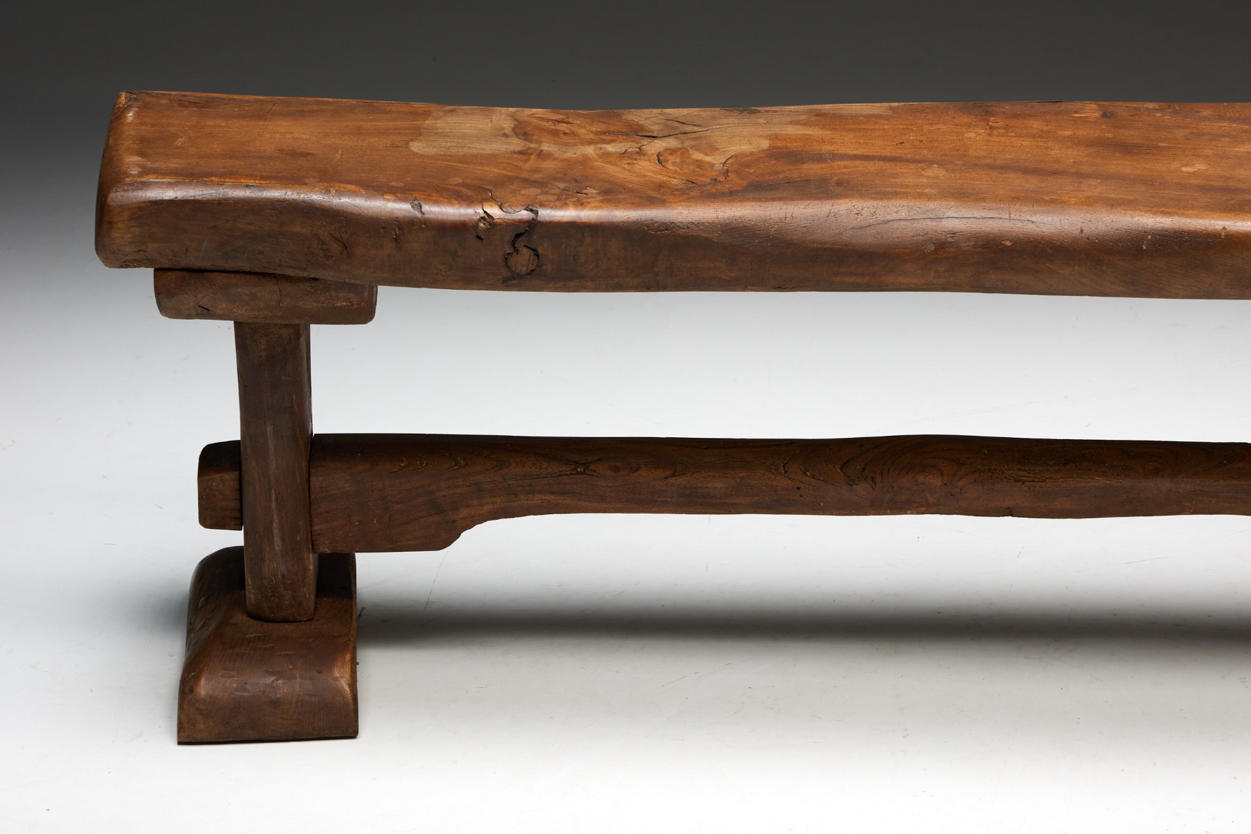 Primitive Wooden Bench - 1940s