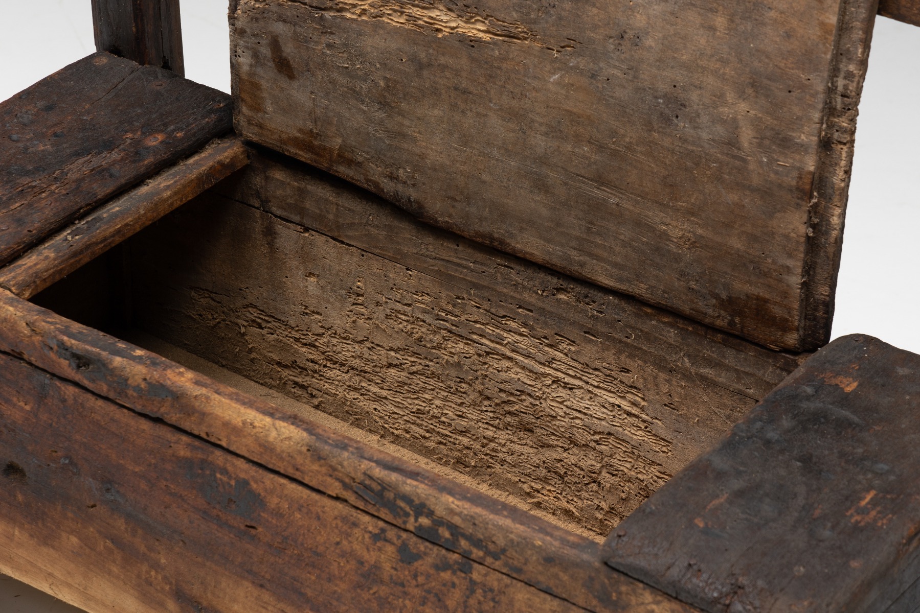 Primitive Wabi Sabi Chest Bench - 18th Century