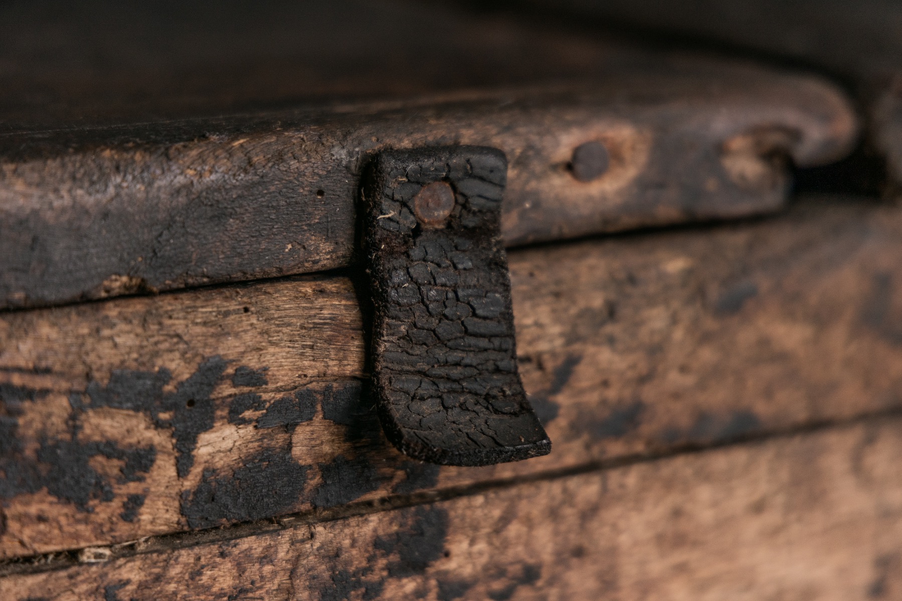 Primitive Wabi Sabi Chest Bench - 18th Century