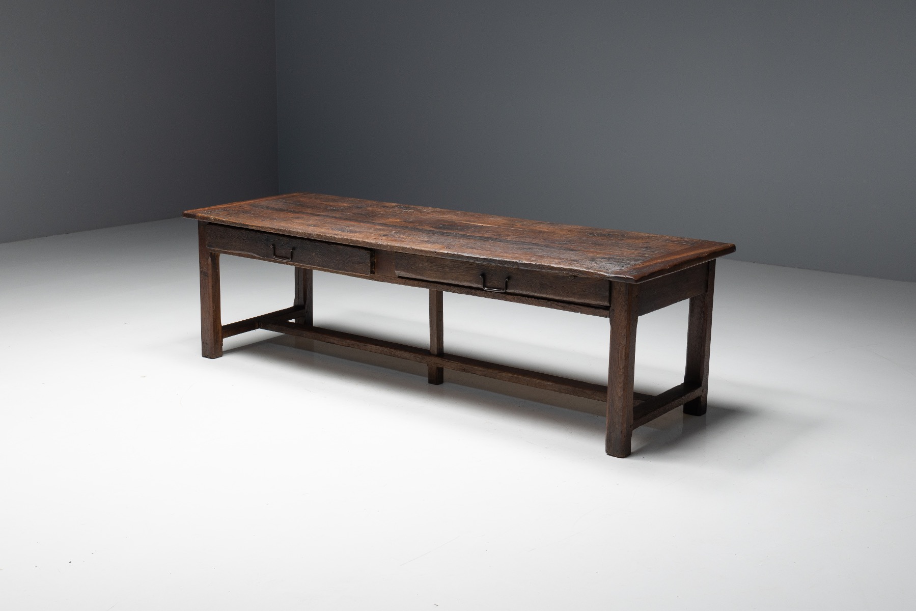 Primitive Wabi Sabi Dining Table - 19th Century