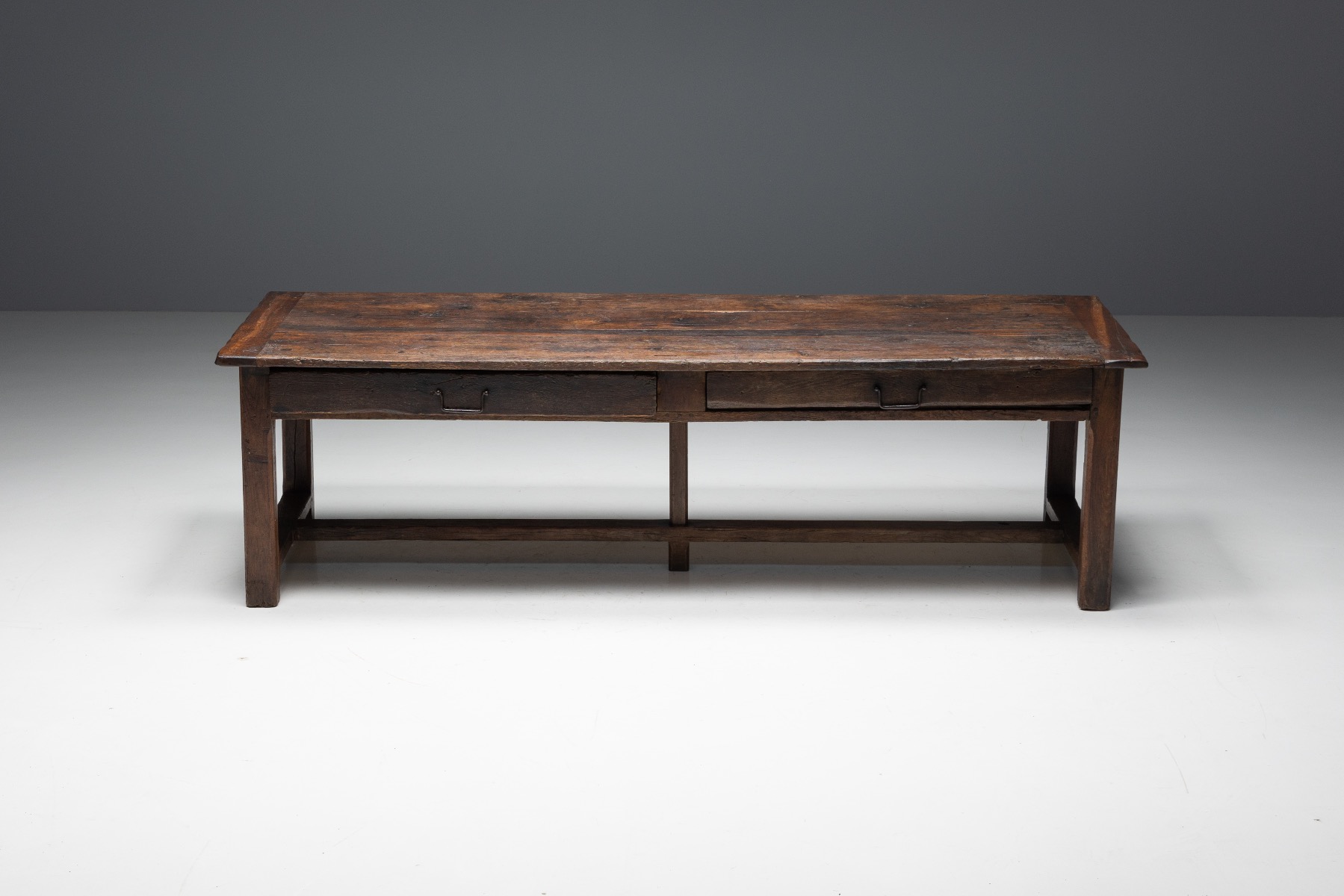 Primitive Wabi Sabi Dining Table - 19th Century