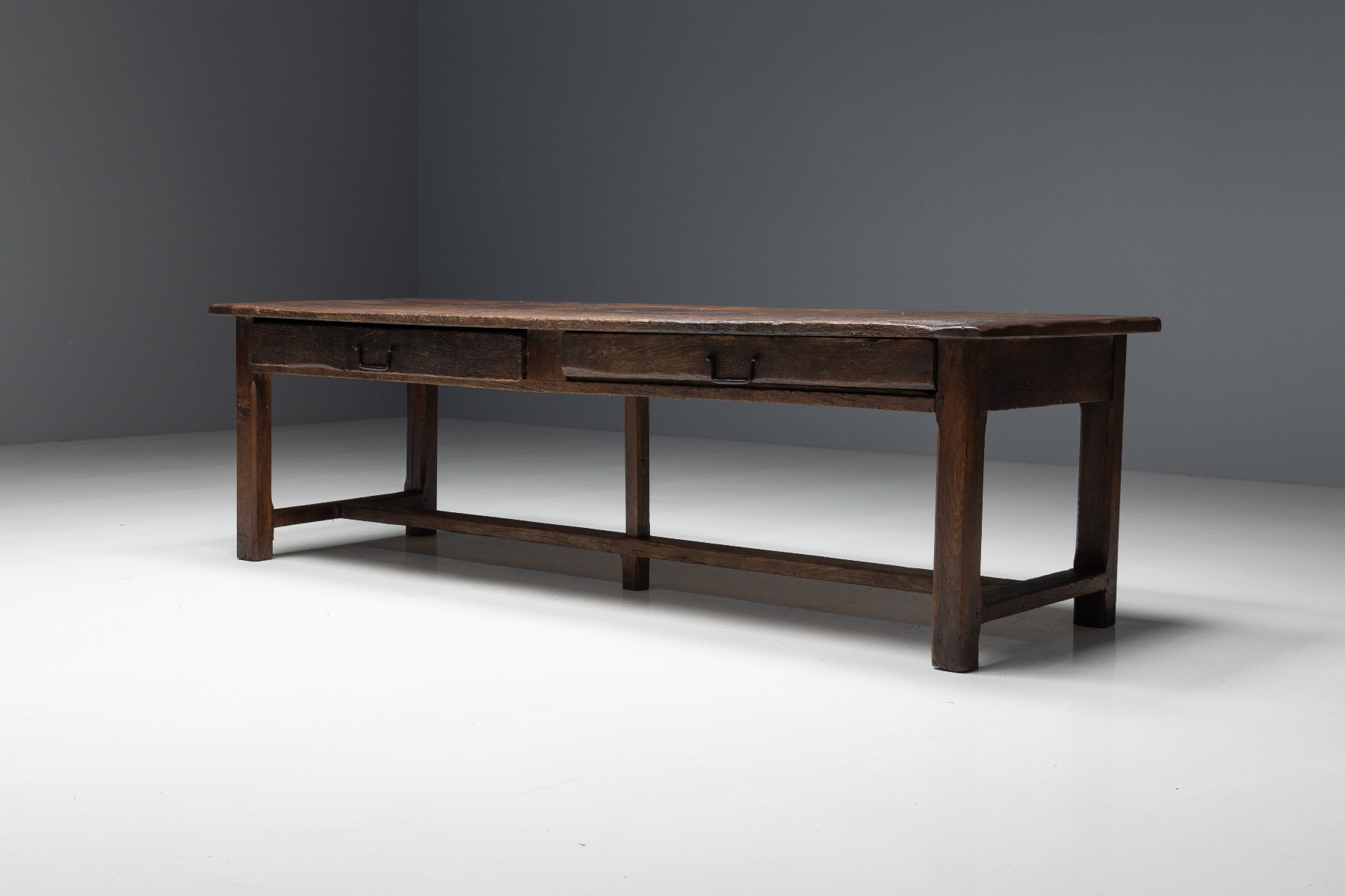 Primitive Wabi Sabi Dining Table - 19th Century