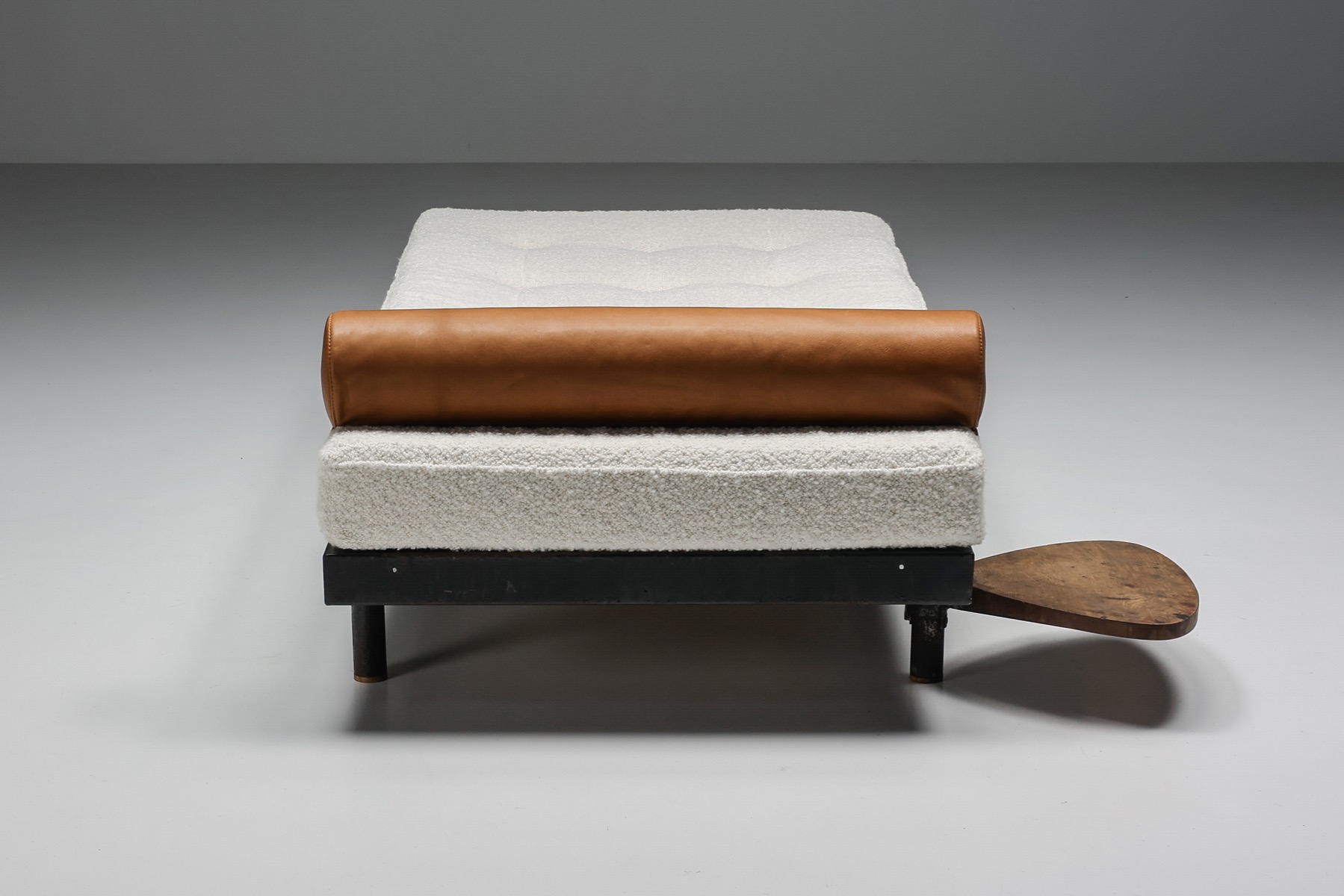 Daybed model S.C.A.L. designed by Jean Prouvé for Cité Cansado -1950's