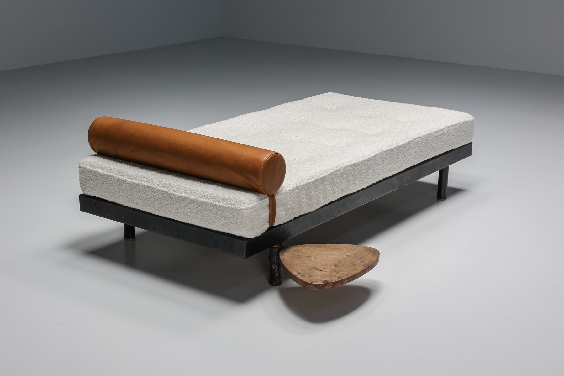 Daybed model S.C.A.L. designed by Jean Prouvé for Cité Cansado -1950's