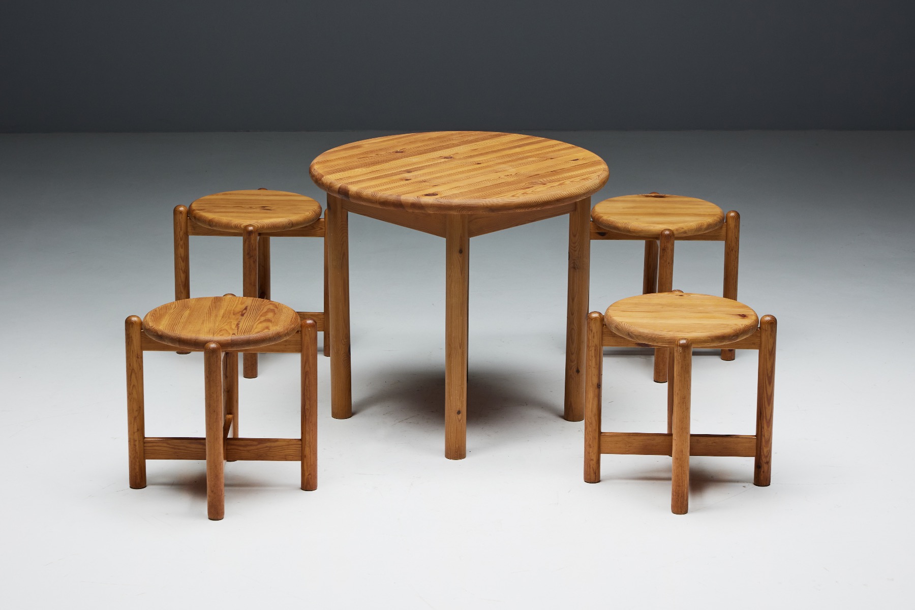 Pine Dining Set by Rainer Daumiller - 1970s