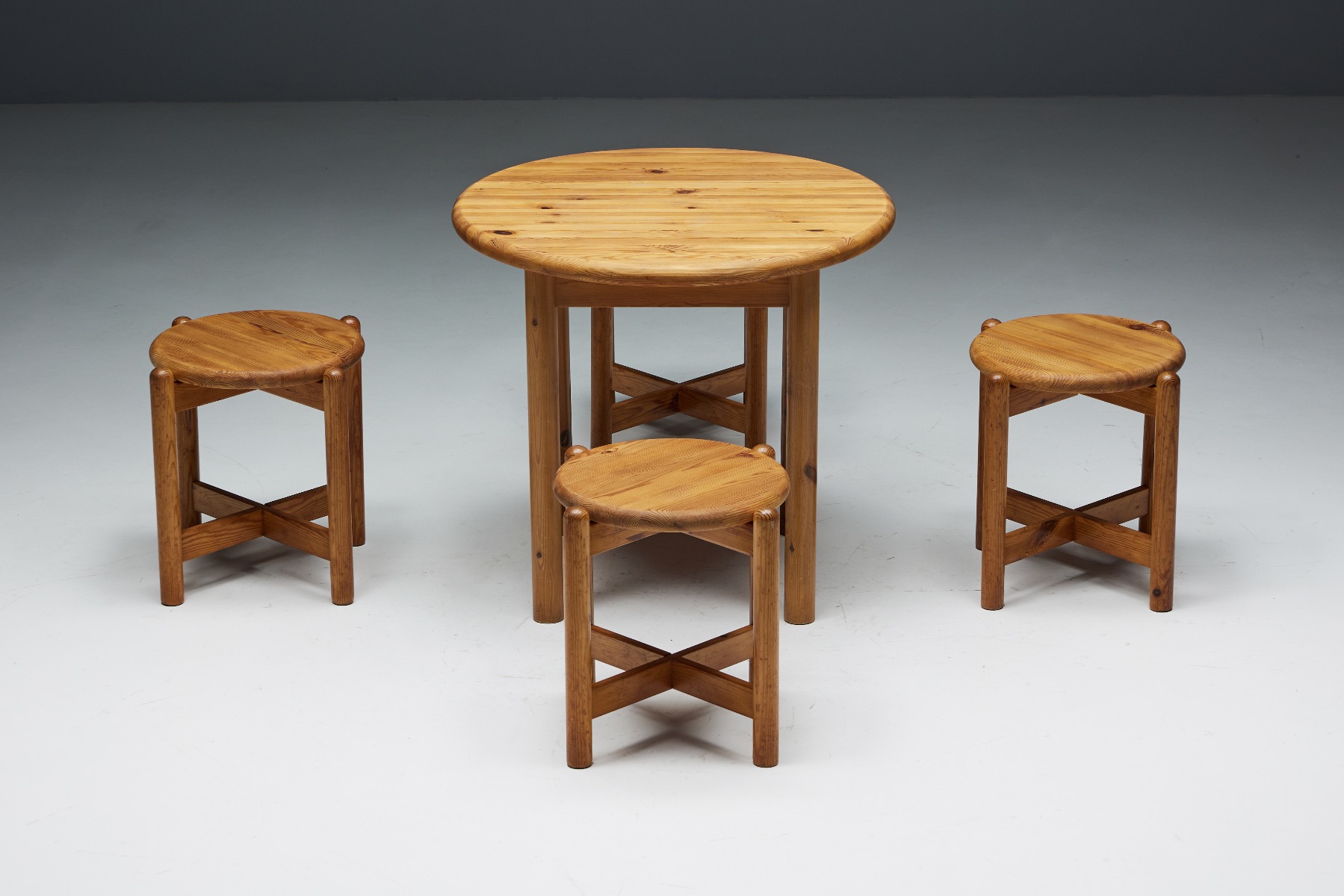 Pine Dining Set by Rainer Daumiller - 1970s