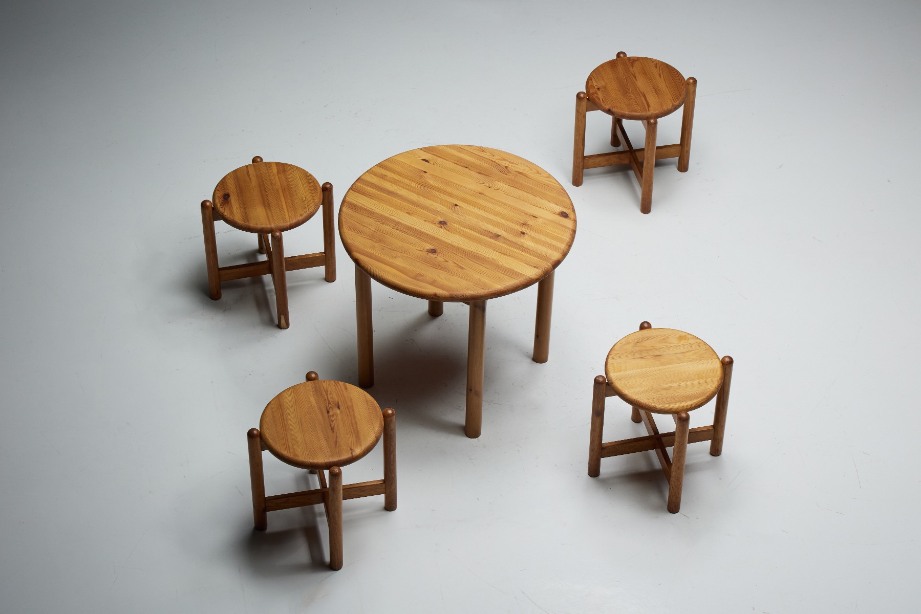 Pine Dining Set by Rainer Daumiller - 1970s
