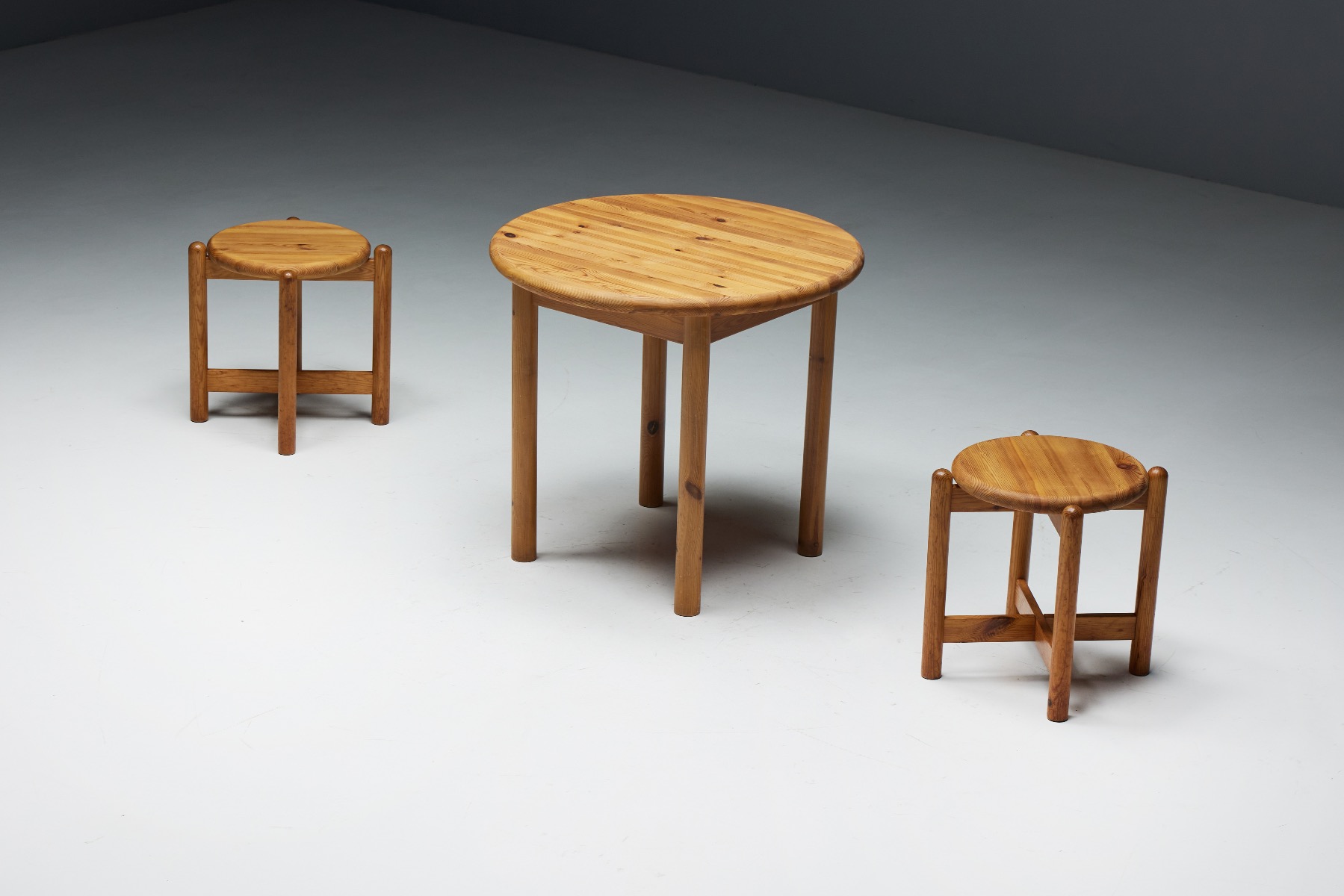 Pine Dining Set by Rainer Daumiller - 1970s