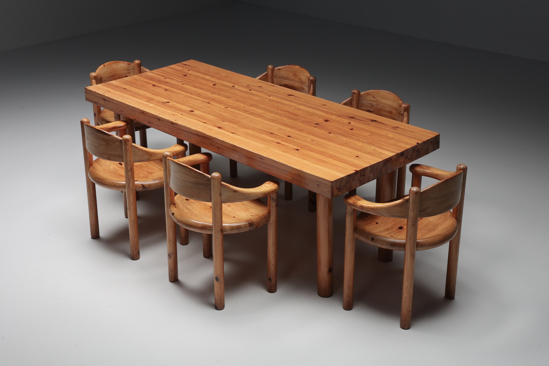 Rainer Daumiller Pine Dining Table - 1970's