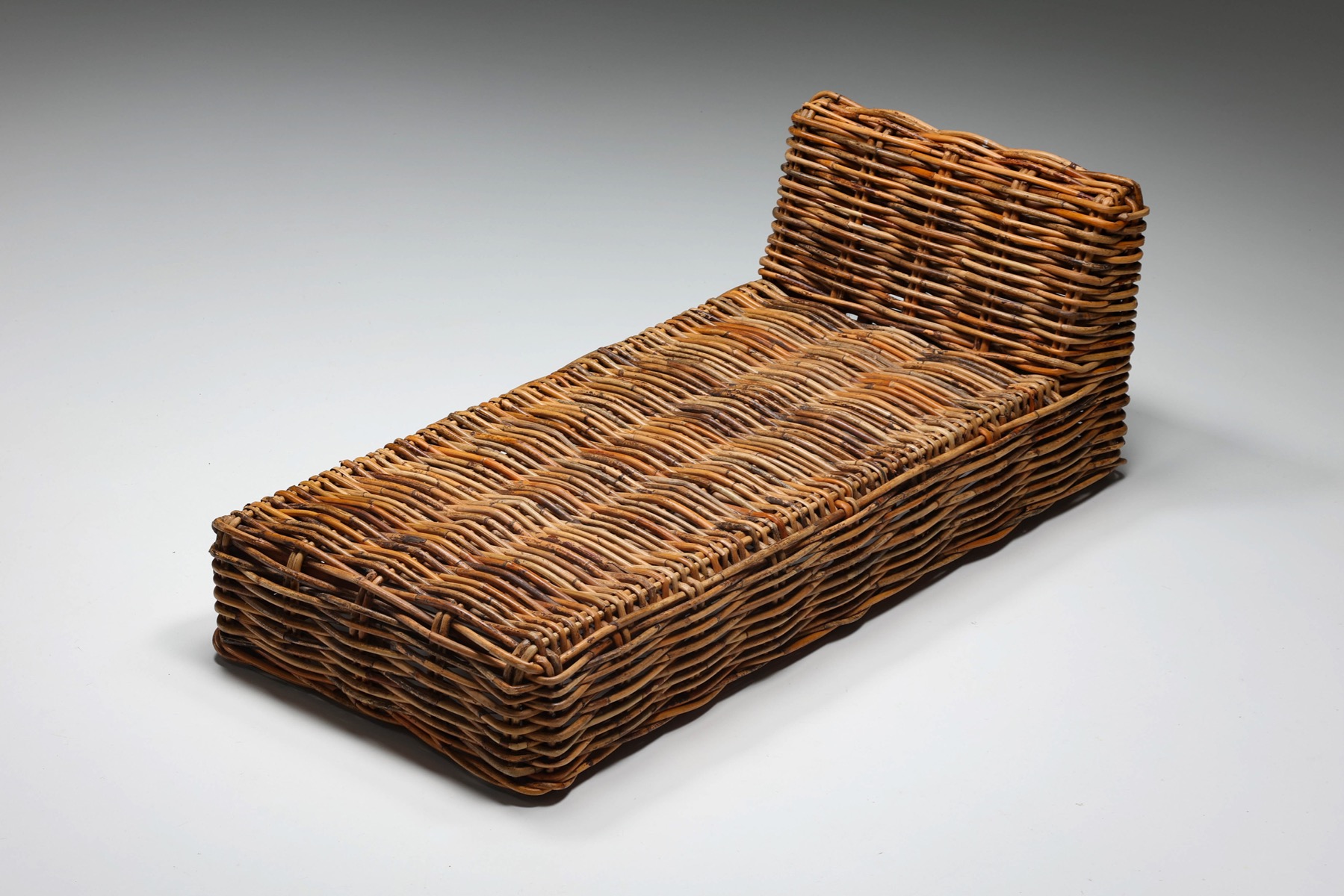 Rattan Day Bed, Chaise Longues - 1960's