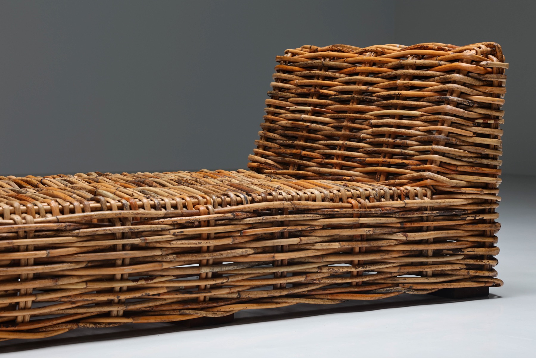 Rattan Day Bed, Chaise Longues - 1960's
