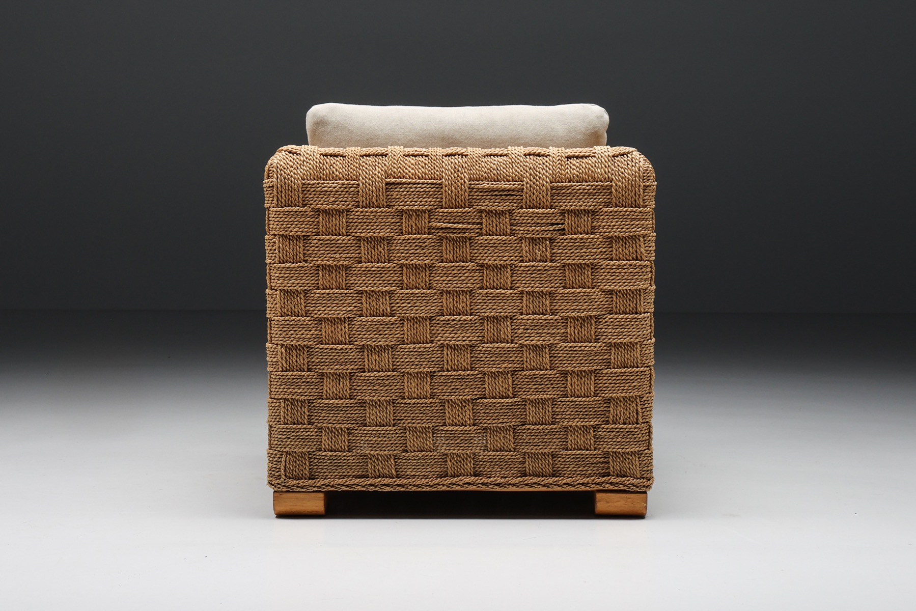 Rattan Lounge Chairs in Style of Vivai del Sud - 1970's