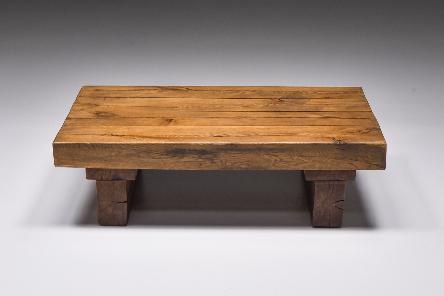 Brutalist Rectangle Coffee Table - 1950's