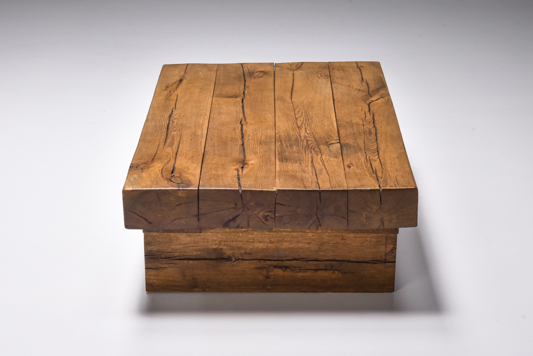 Brutalist Rectangle Coffee Table - 1950's