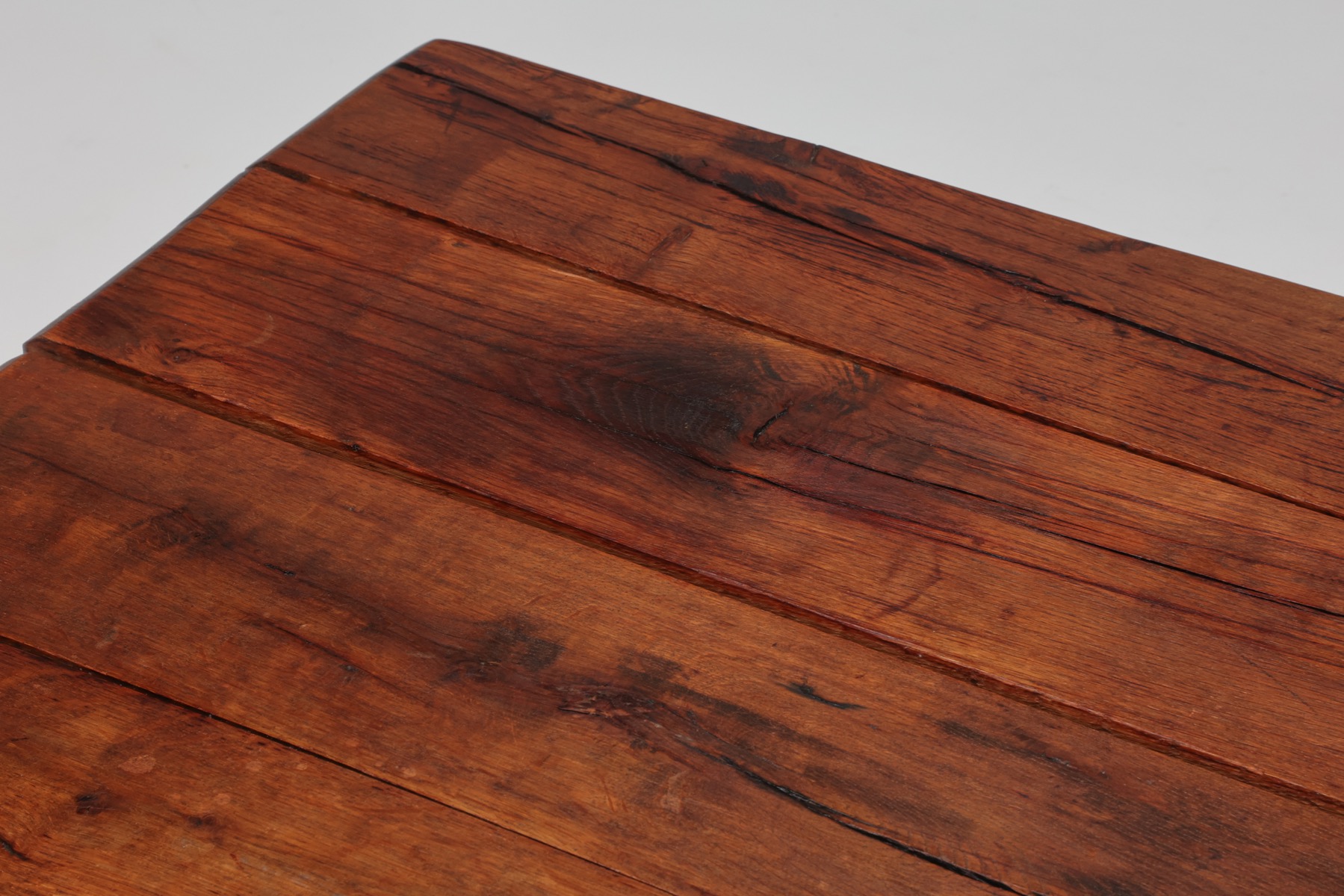 Rectangular Rustic Wood Coffee Table - 1940's