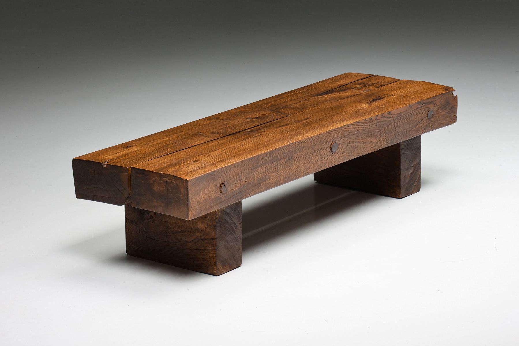Two-legged Wabi-Sabi Coffee Table - 1940's 
