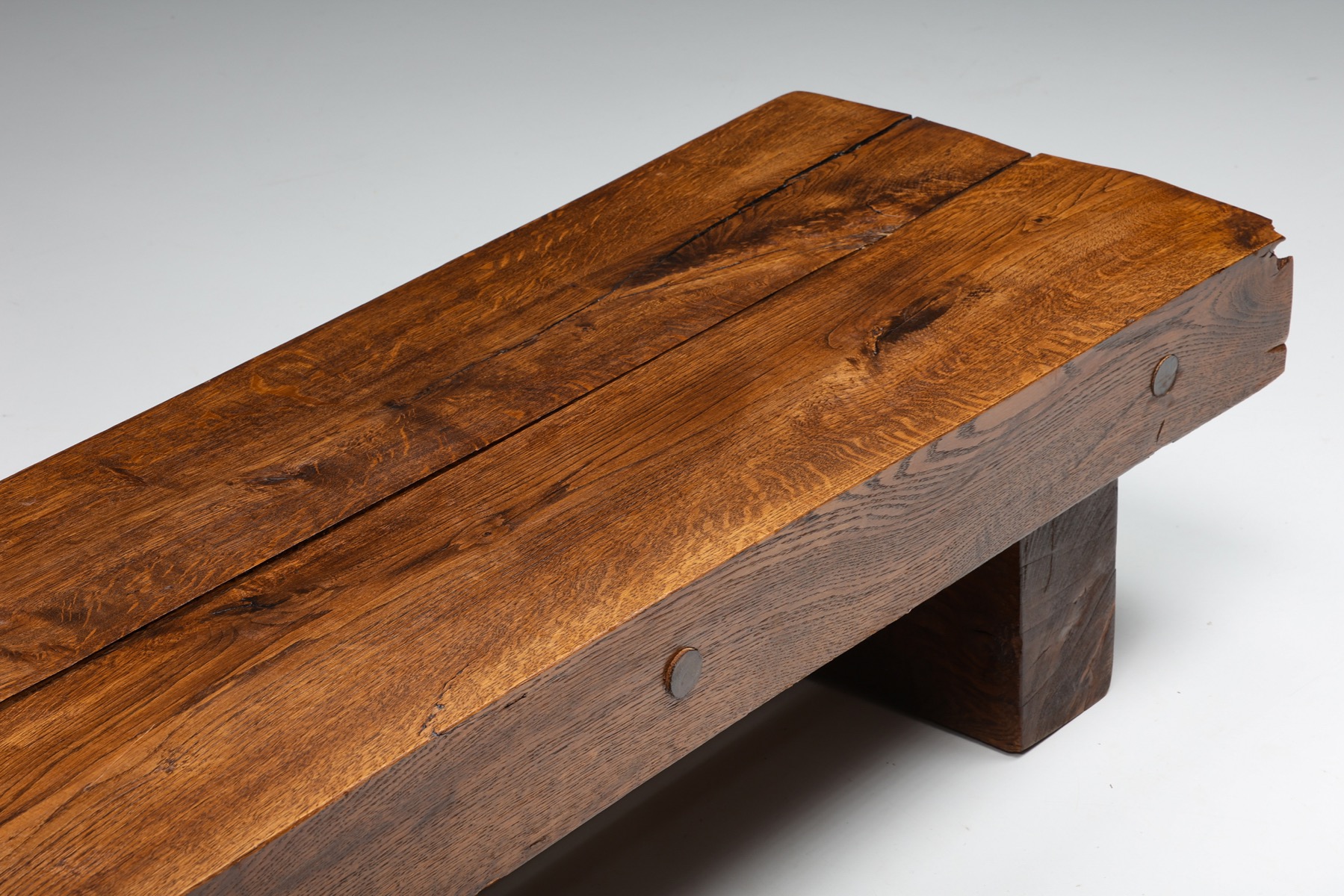 Two-legged Wabi-Sabi Coffee Table - 1940's 