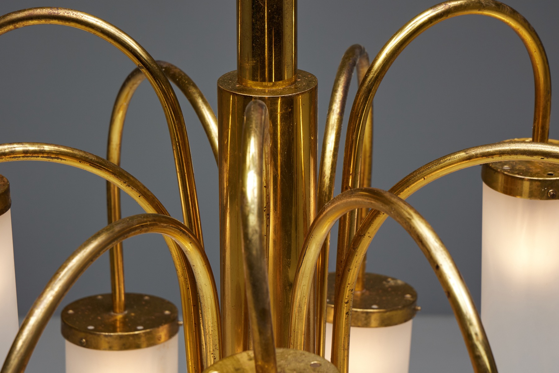 Regency Brass Chandelier - 1970s