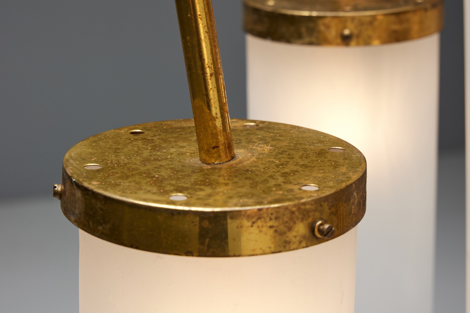 Regency Brass Chandelier - 1970s