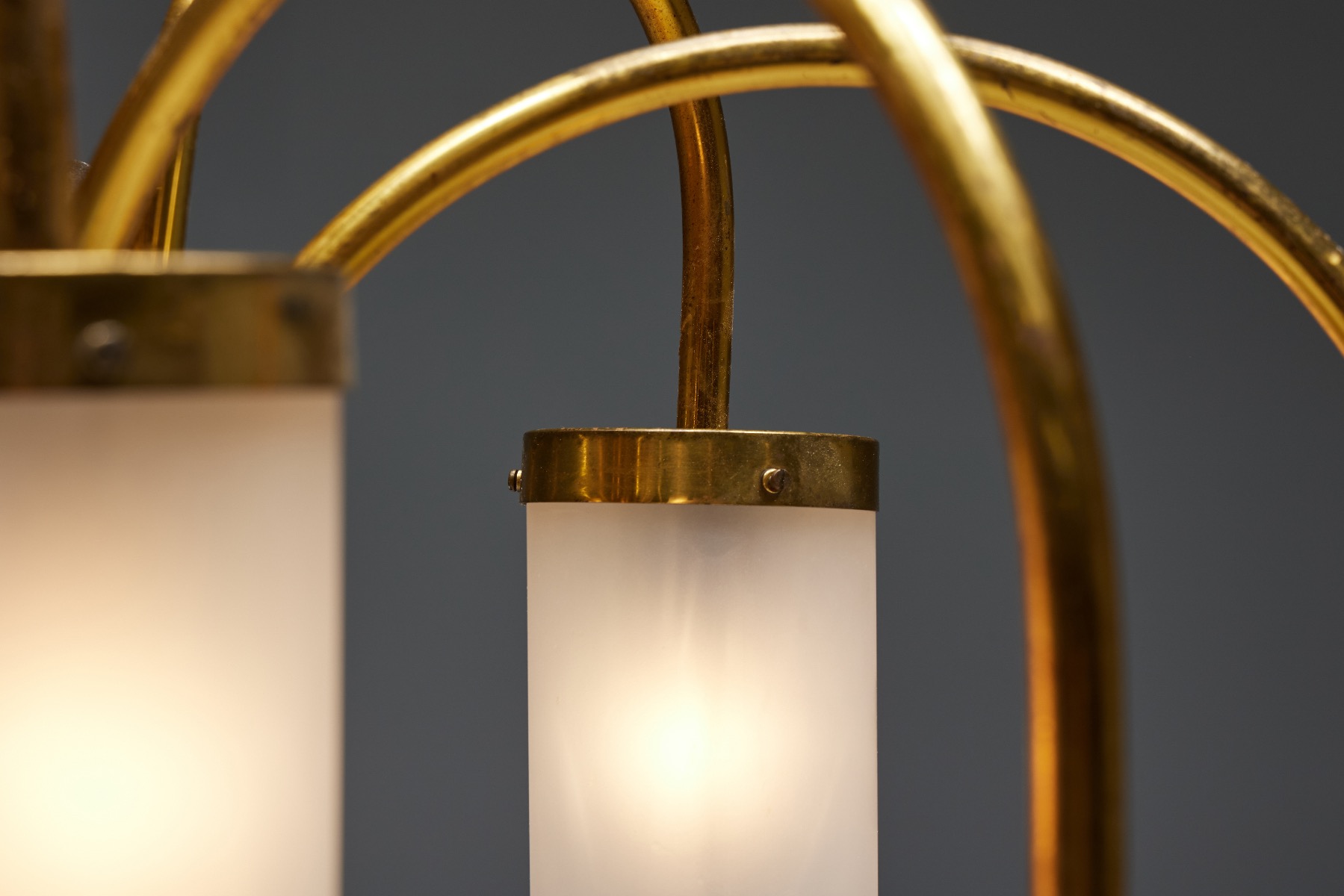 Regency Brass Chandelier - 1970s