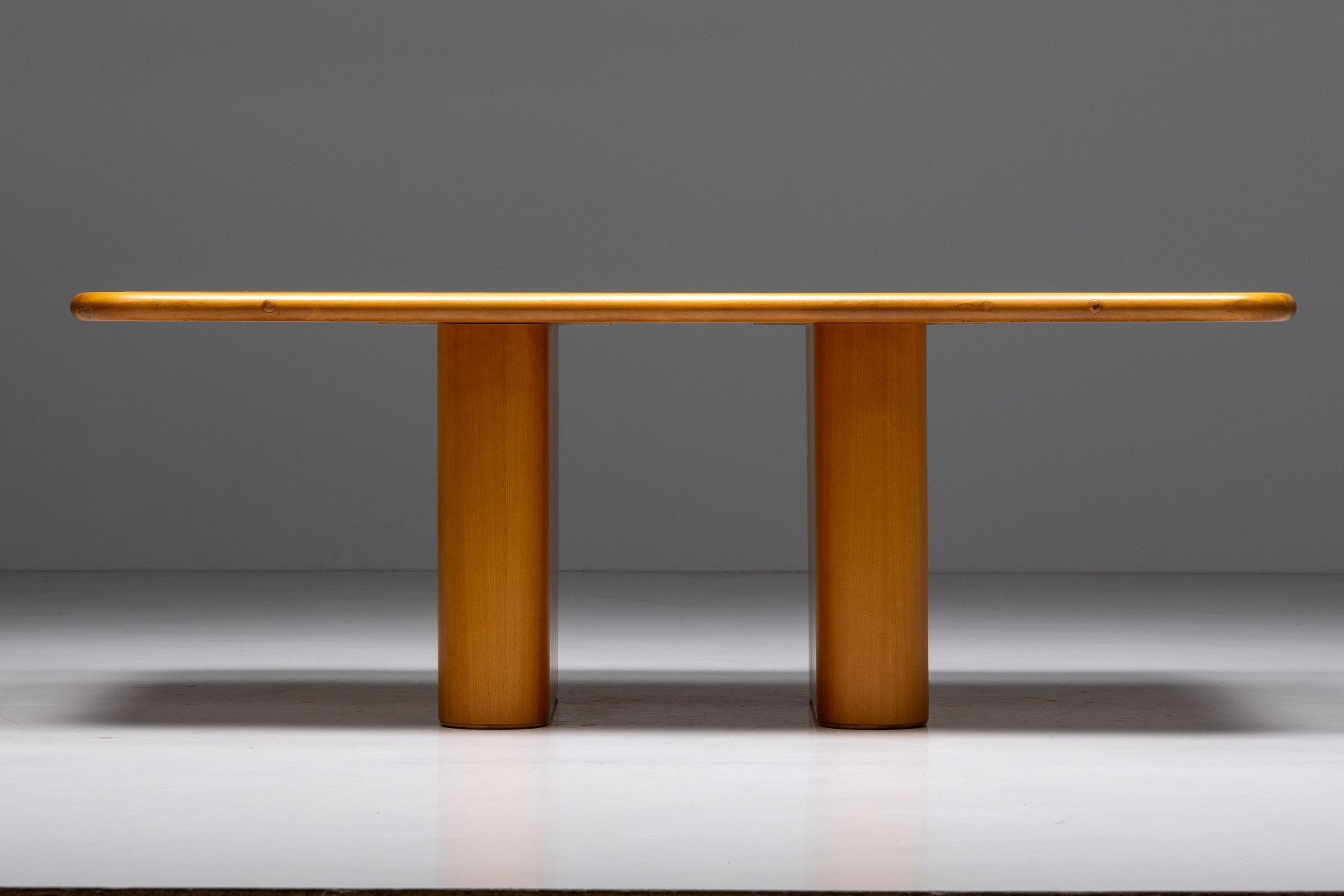 Beech and Leather Dining Room Set by Mario Marenco - 1970s
