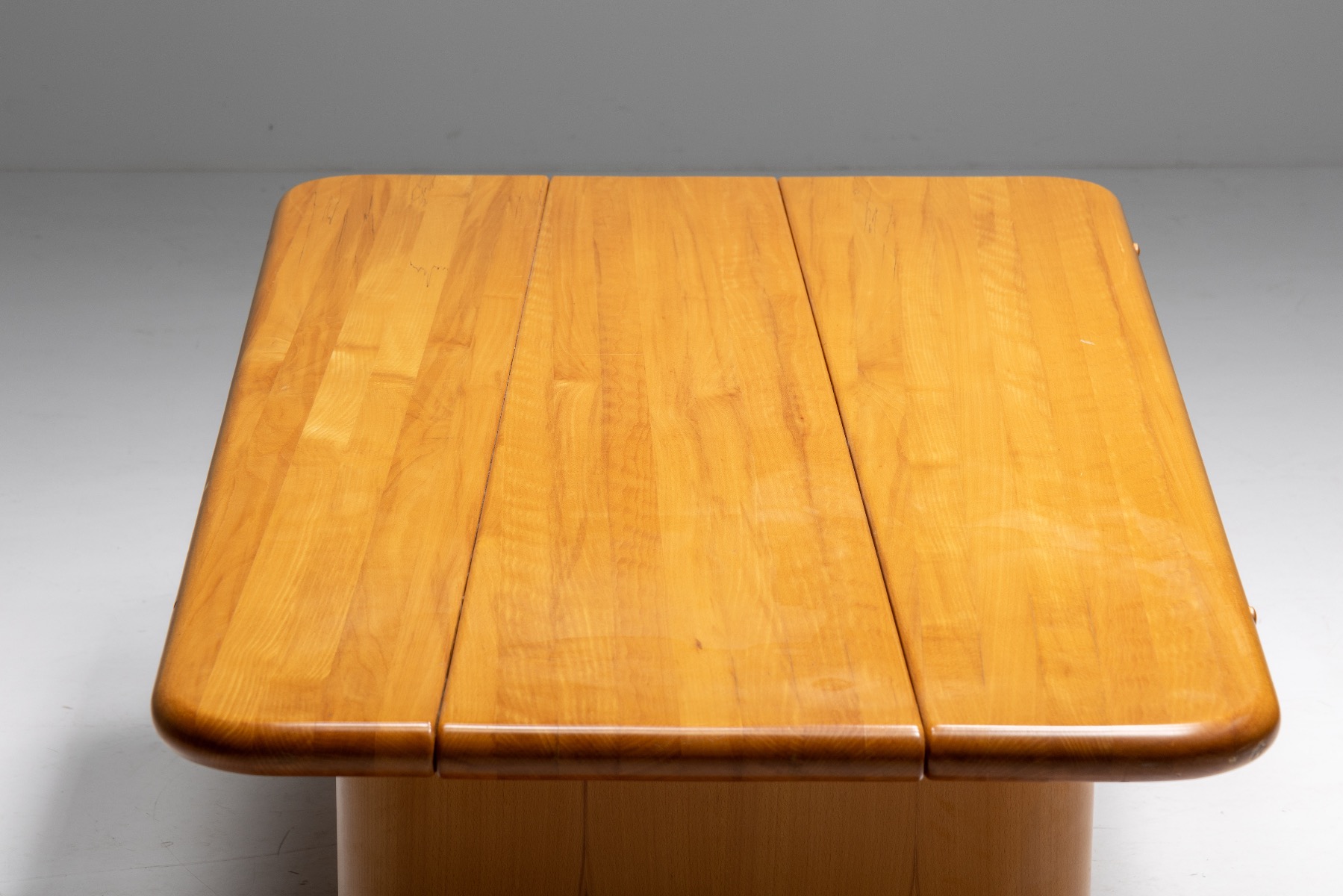 Beech and Leather Dining Room Set by Mario Marenco - 1970s