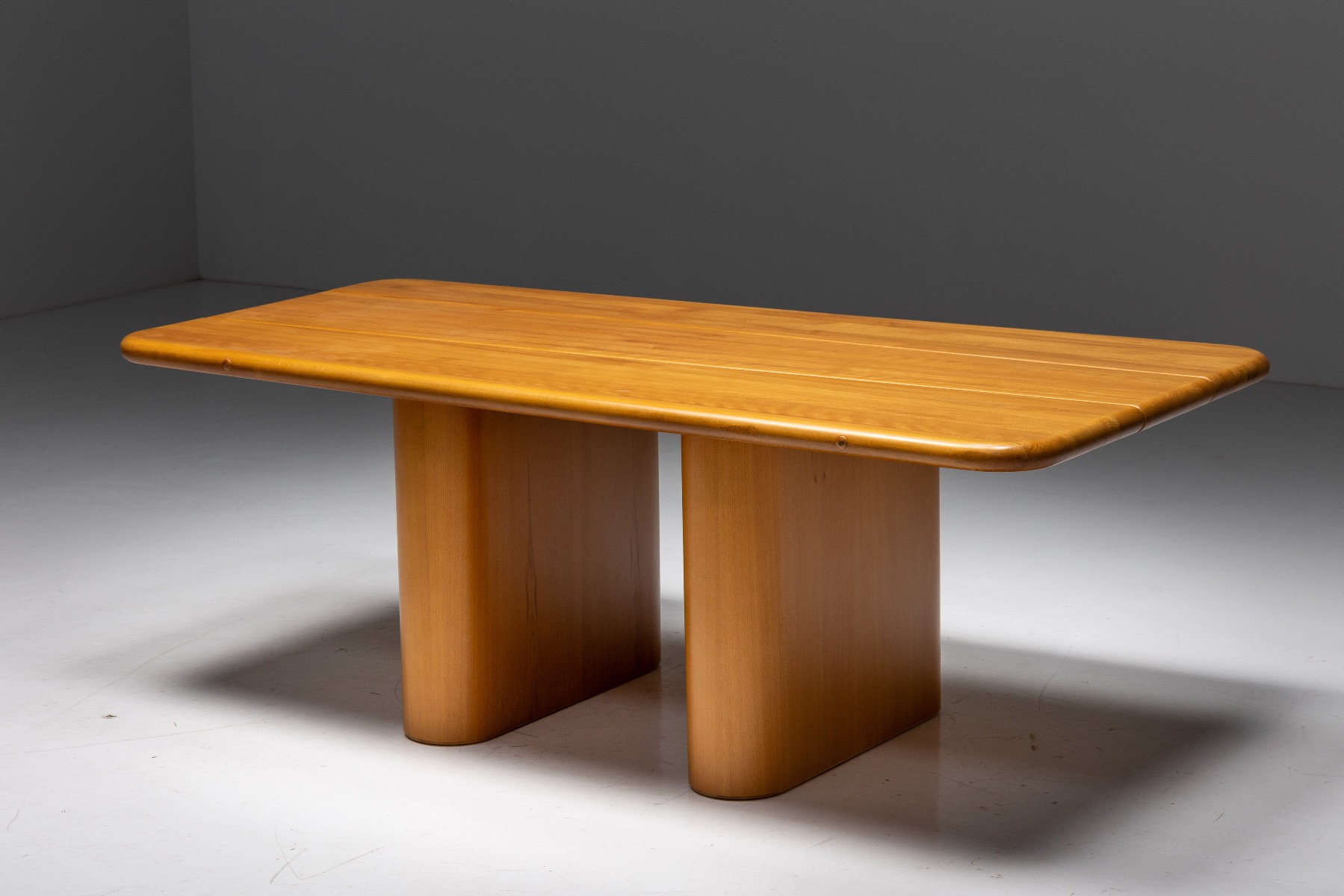 Beech and Leather Dining Room Set by Mario Marenco - 1970s