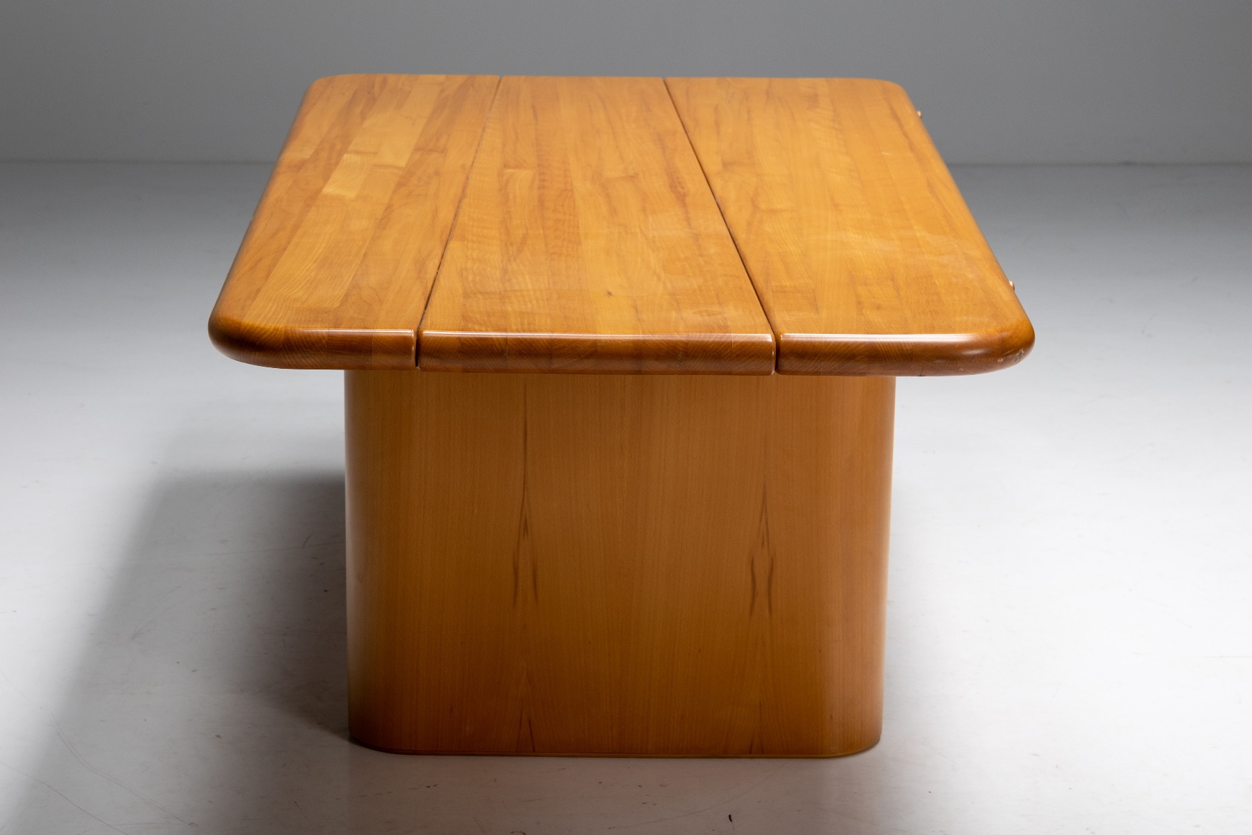 Beech and Leather Dining Room Set by Mario Marenco - 1970s