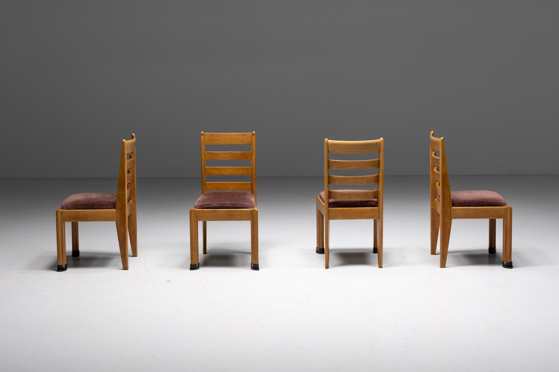Rationalist Dining Room Set in Oak, Holland - 1920's