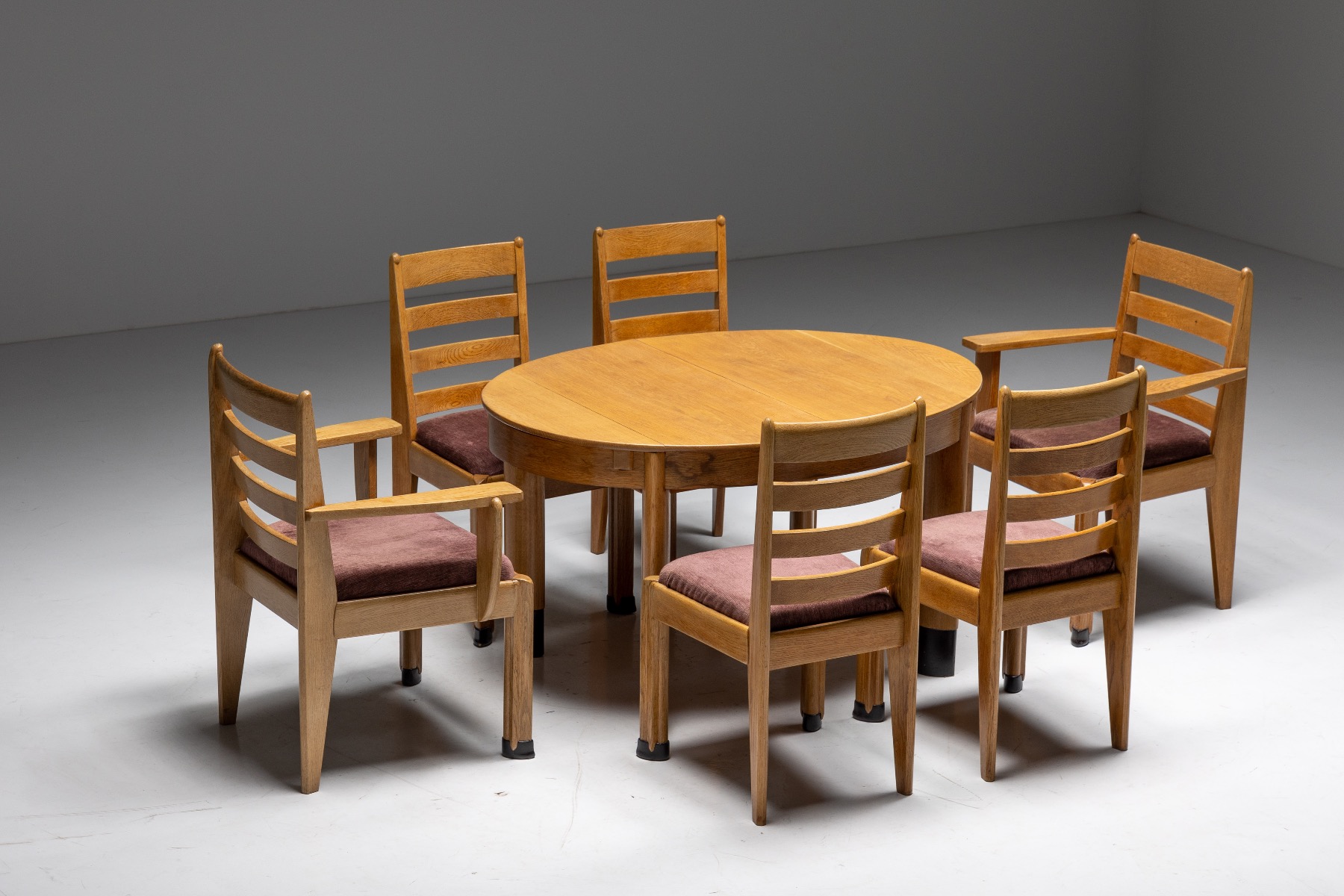 Rationalist Dining Room Set in Oak, Holland - 1920's