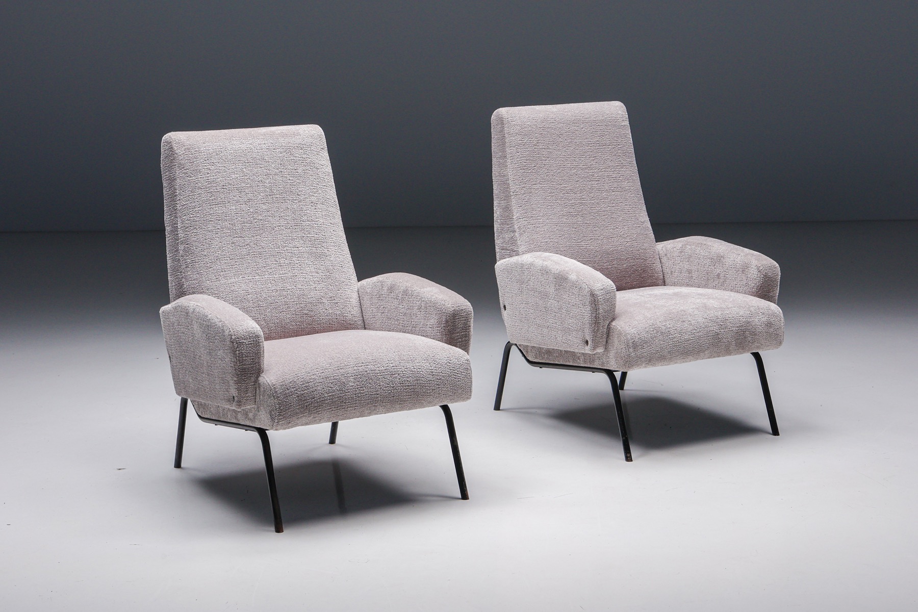 Pair of Purple Armchairs - 1950's