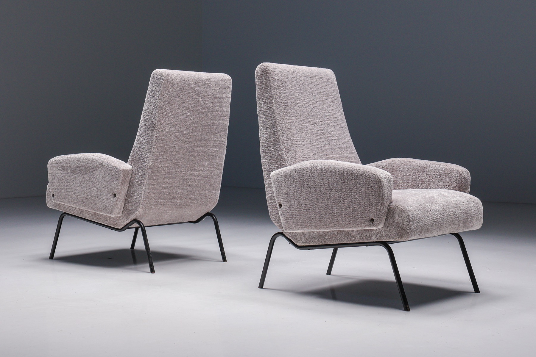 Pair of Purple Armchairs - 1950's