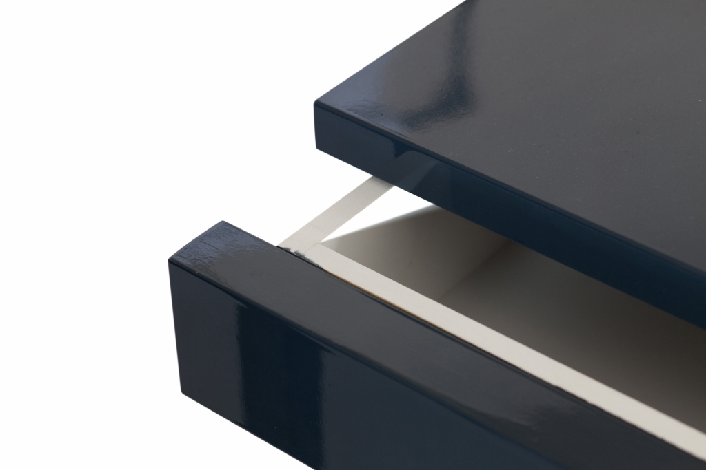 Rare Blue Lacquered Bed Side Tables, Emiel Veranneman - 1980s