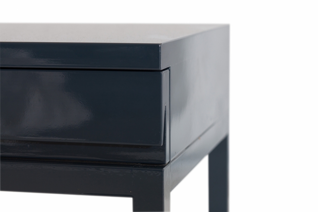 Rare Blue Lacquered Bed Side Tables, Emiel Veranneman - 1980s