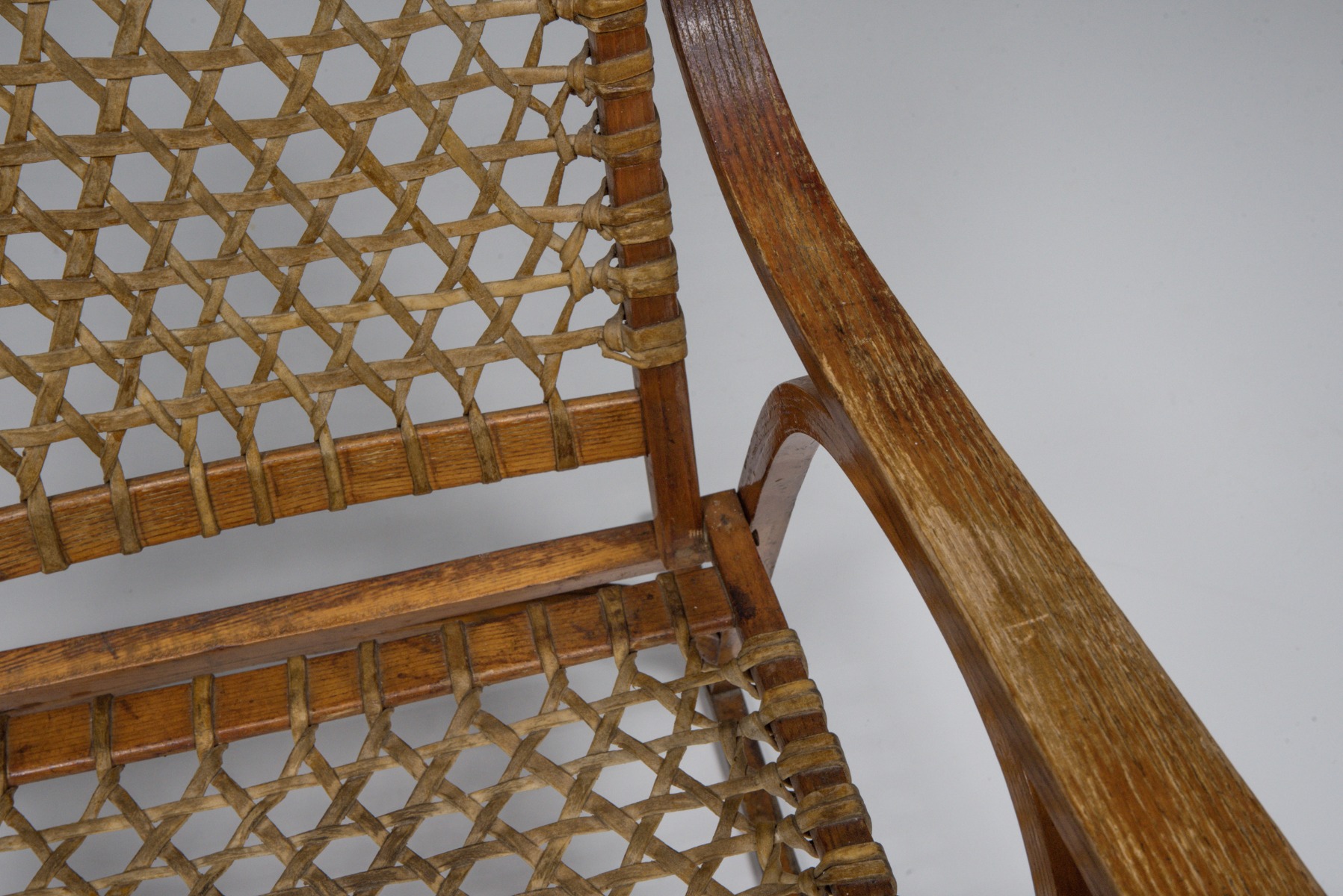 French Rattan Craftsman Chair, Mid-Century Modern - 1950's