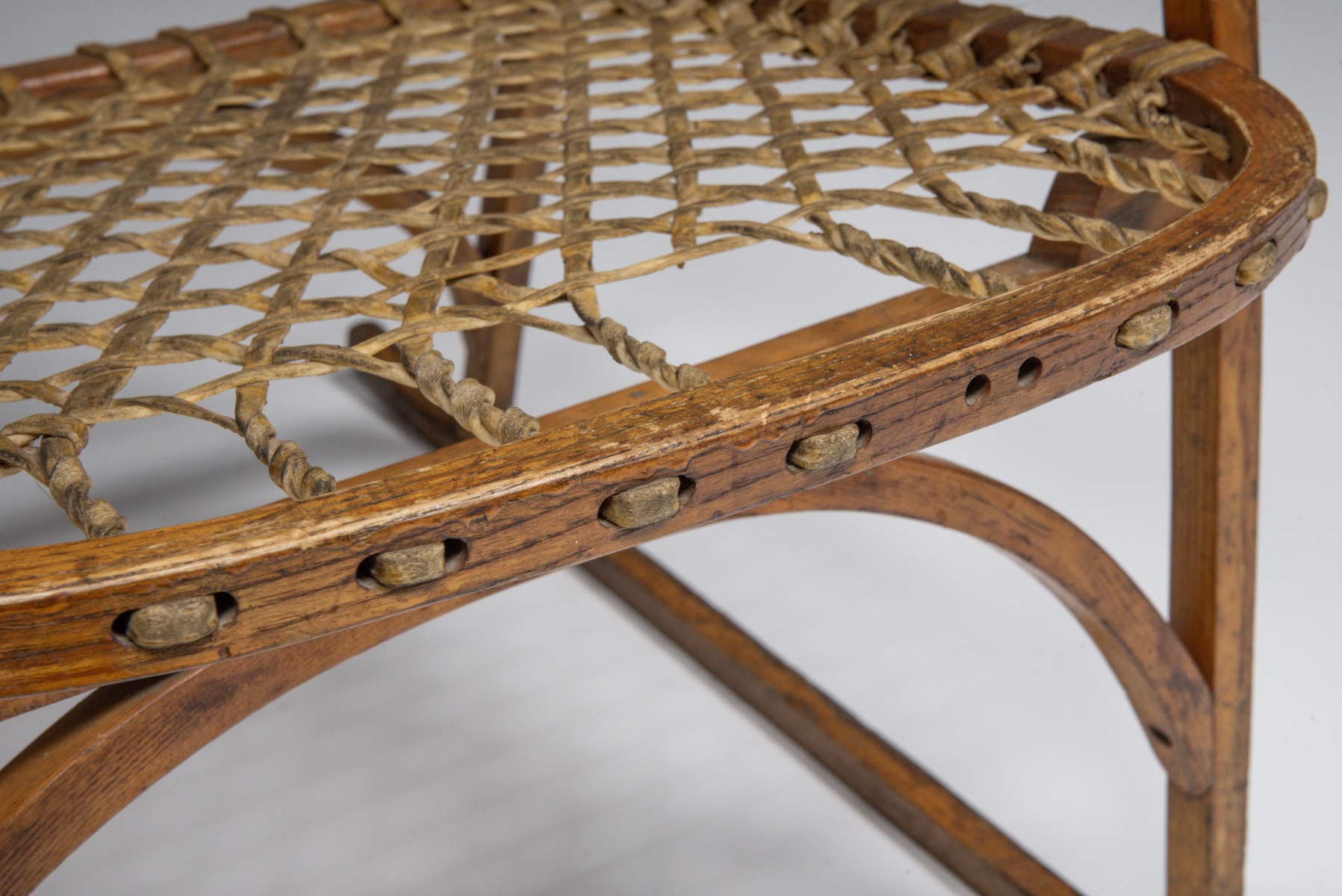 French Rattan Craftsman Chair, Mid-Century Modern - 1950's